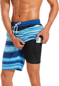 difficort Mens Swim Trunks with Compression Liner - Quick Dry Shorts