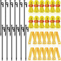 Tree Stake Kit 36 Pcs Heavy Duty Stakes Straps and Rope - Support