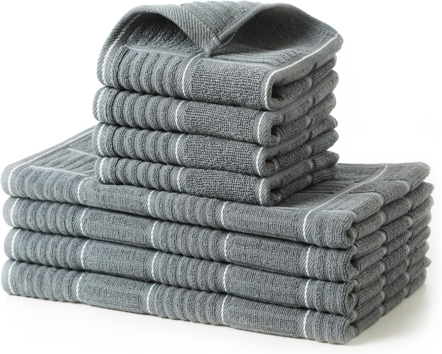 Ultra-Absorbent Kitchen Towels and Dishcloths Set