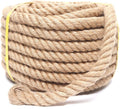 Heavy Duty Jute Rope 3/4 in 100 ft - Strong Natural Hemp Rope