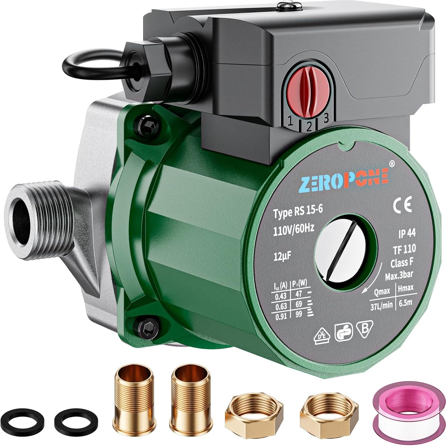 Hot Water Recirculating Pump with Stainless Steel Head for Efficiency