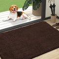 Dog Door Mat 47x32 in Brown - Chenille Mud Mat for Paws