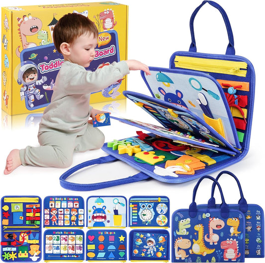 Montessori Busy Board: Educational Sensory Fun!