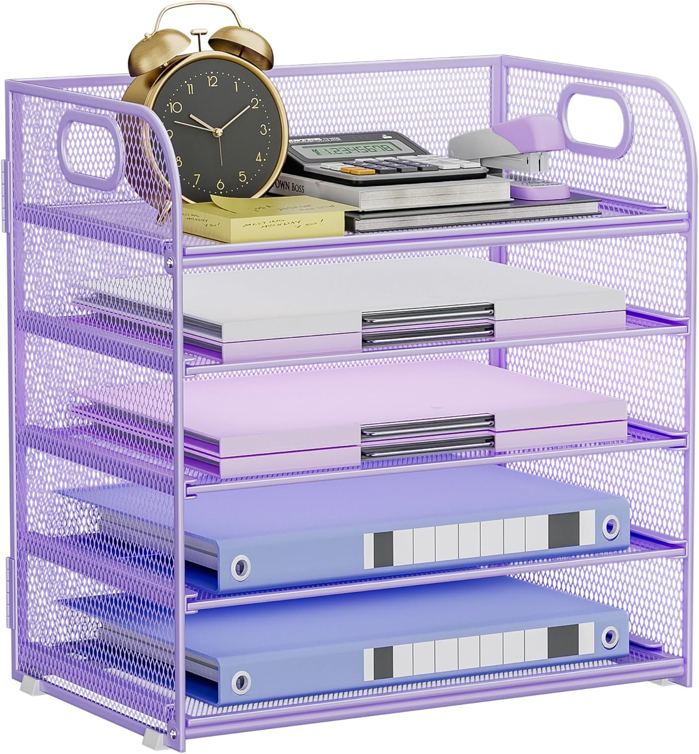 Stay Organized with 5-Tier Purple Desk Tray - Kinkota