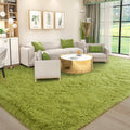 Kelarea Area Rug 6x9 Green Shag Rug - Soft Non-Slip Comfort
