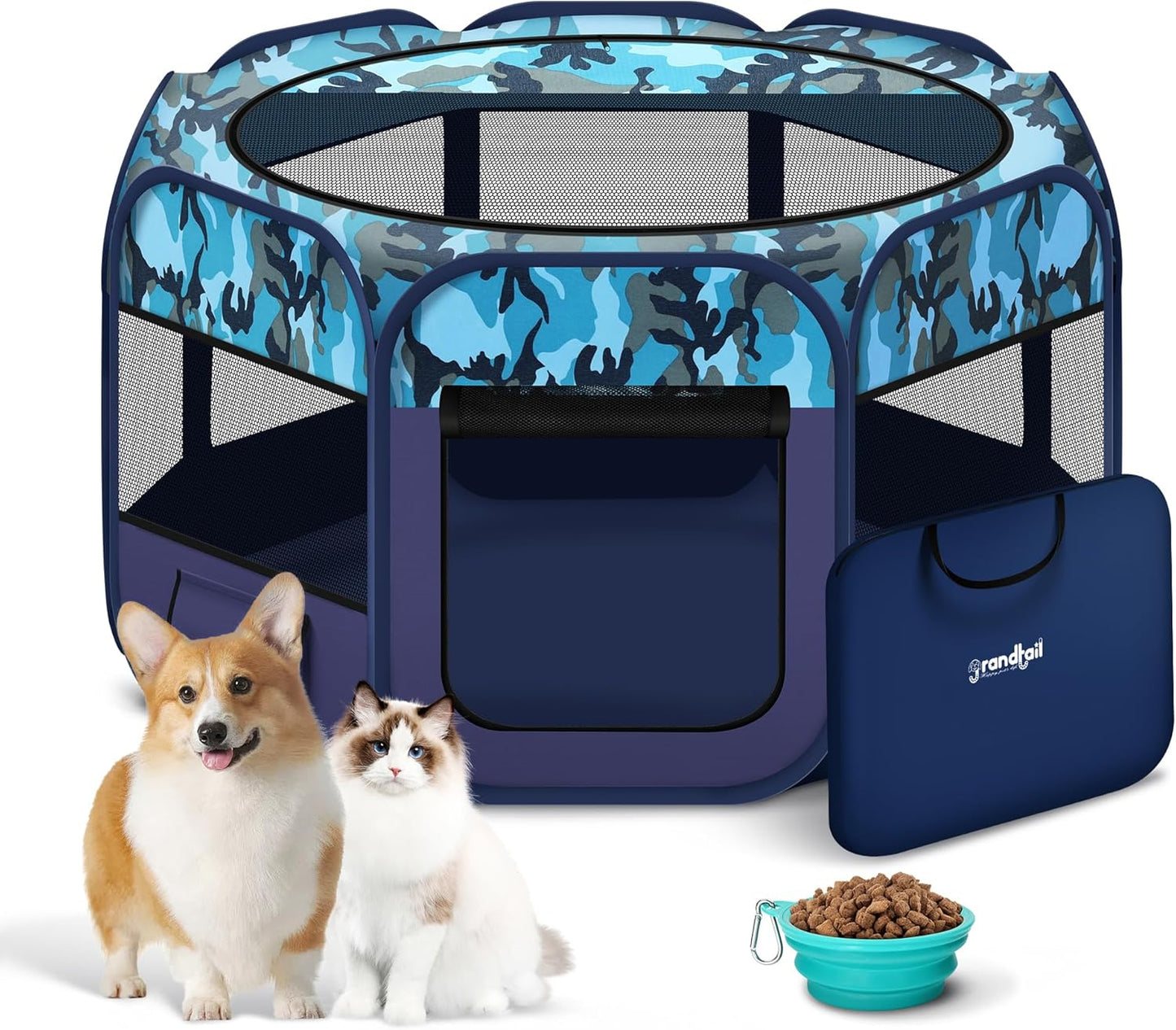 Grandtail Dog Playpen: Portable Indoor/Outdoor Pet Haven