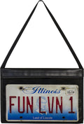 C-Line License Plate Holder with Hanging Strap, Stitched - 4 Pack