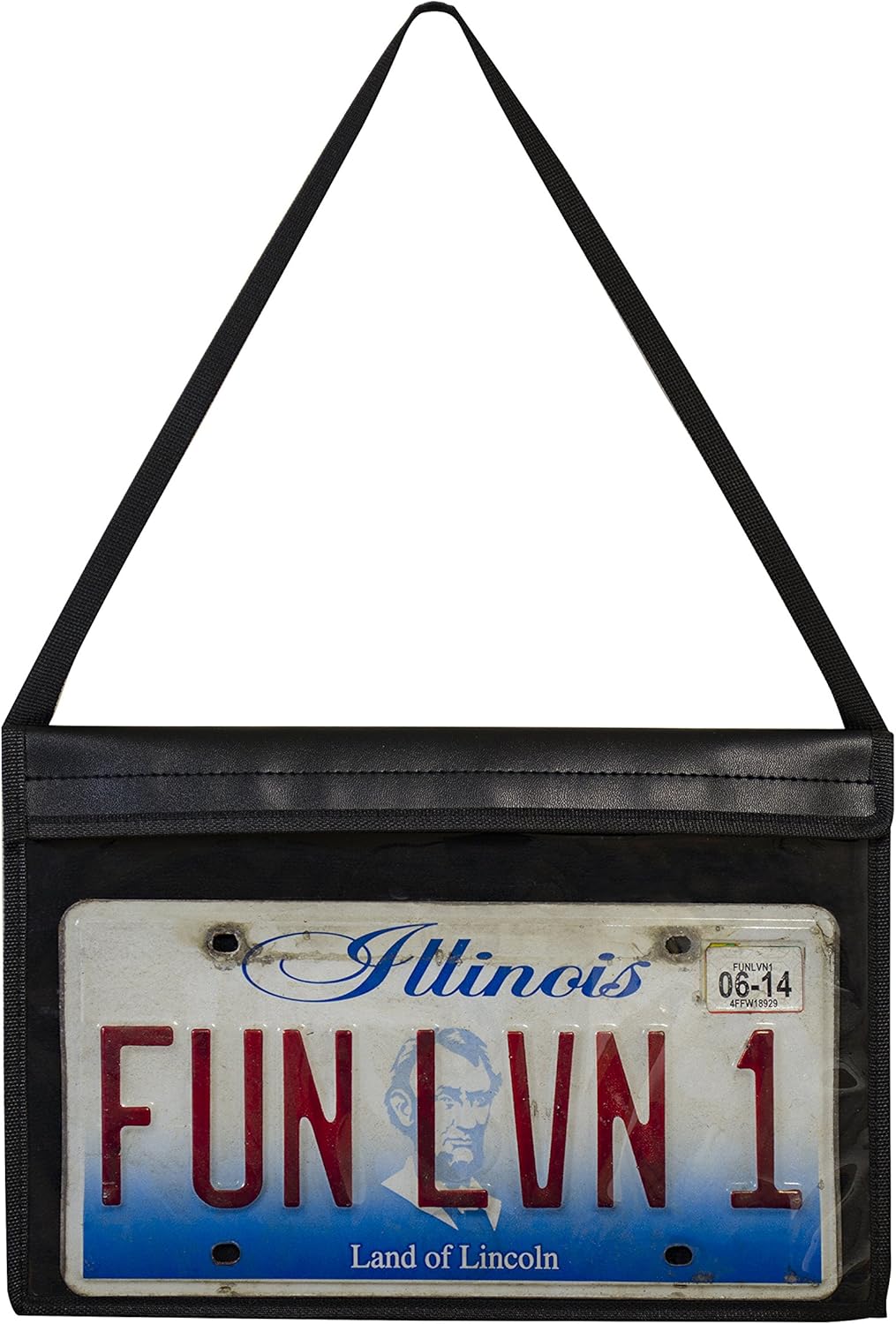 C-Line License Plate Holder with Hanging Strap for Easy Use
