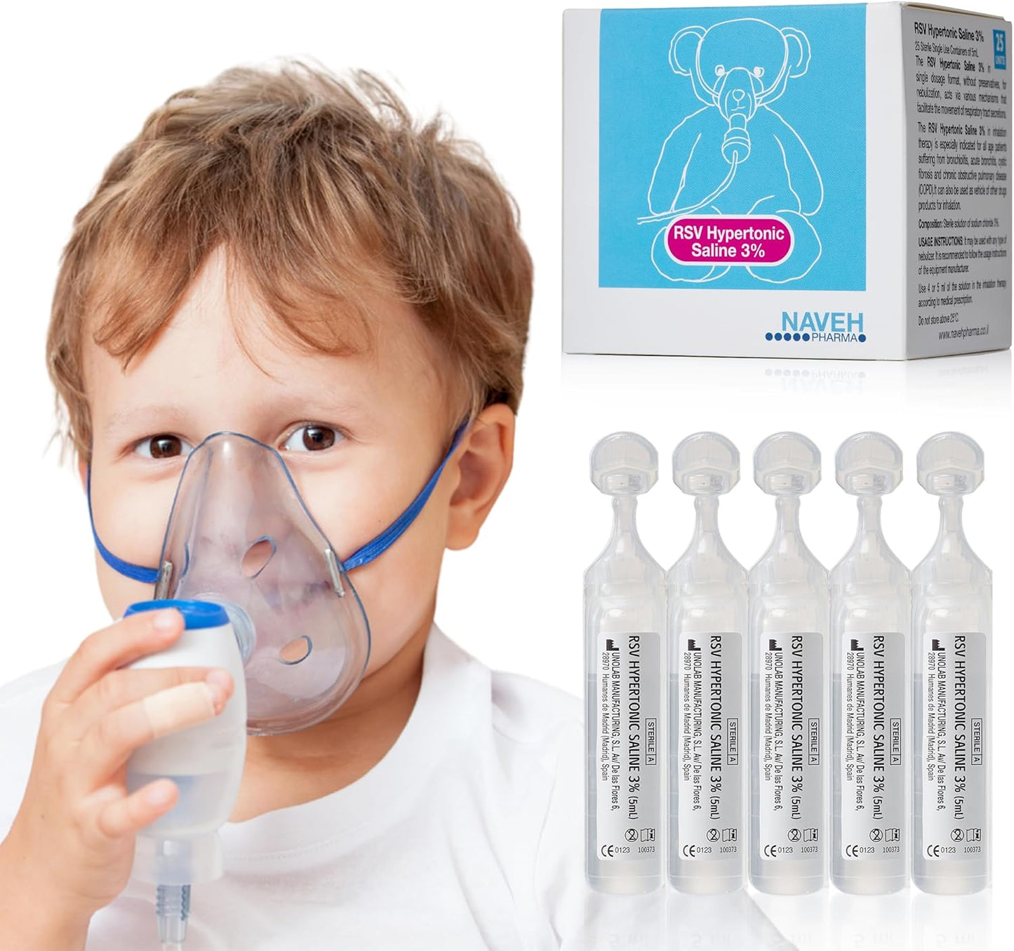 Baby-Friendly 3% Hypertonic Saline Solution for Nebulizer by NAVEH PHARMA