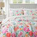 Travan Floral Quilt Queen Quilt Set - Ultra Soft Reversible Bedding