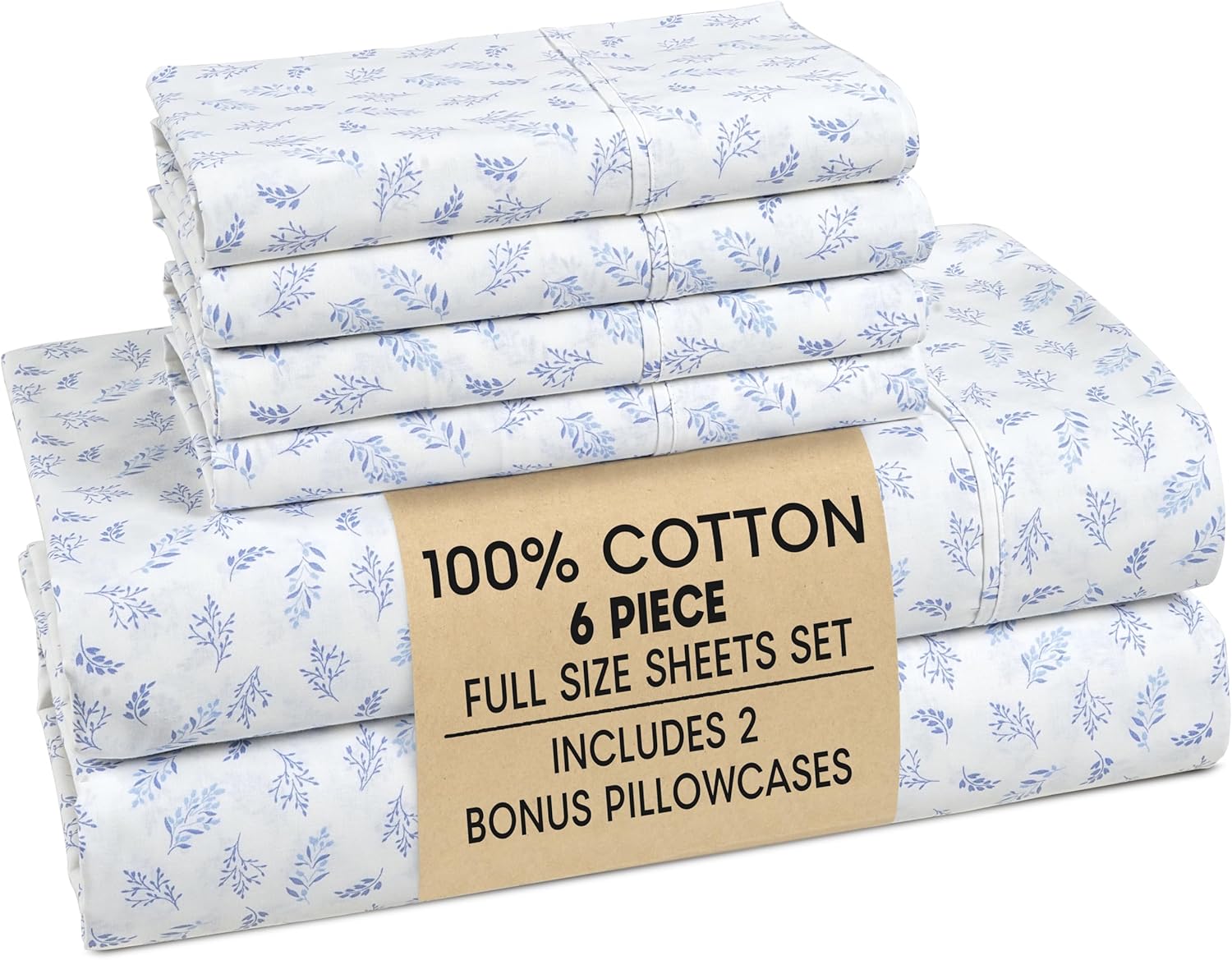 Casa Platino Full Size Cotton Sheets Set for Cozy Sleep