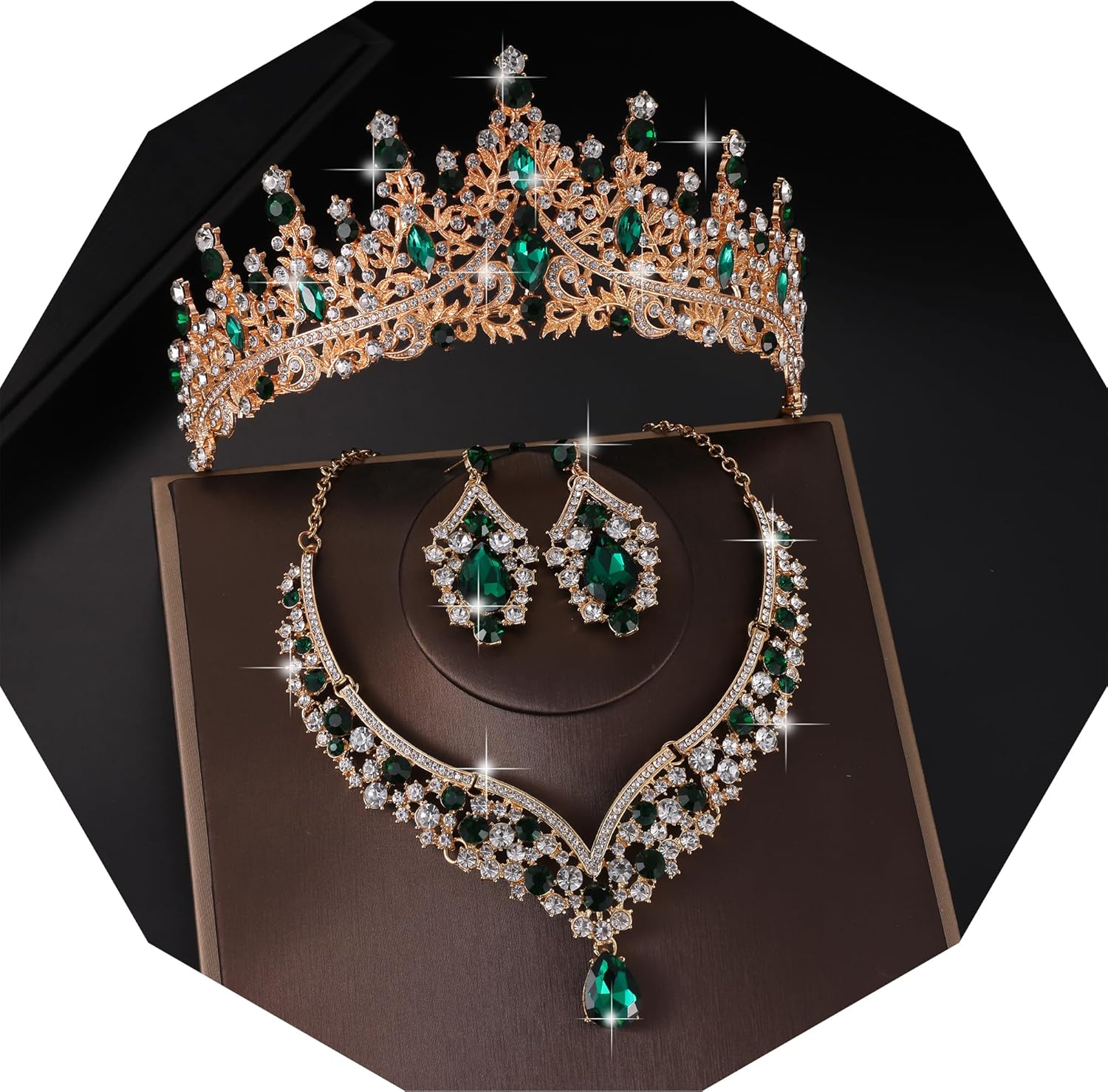 Stunning Crystal Bridal Jewelry Set for Women by Kamirola