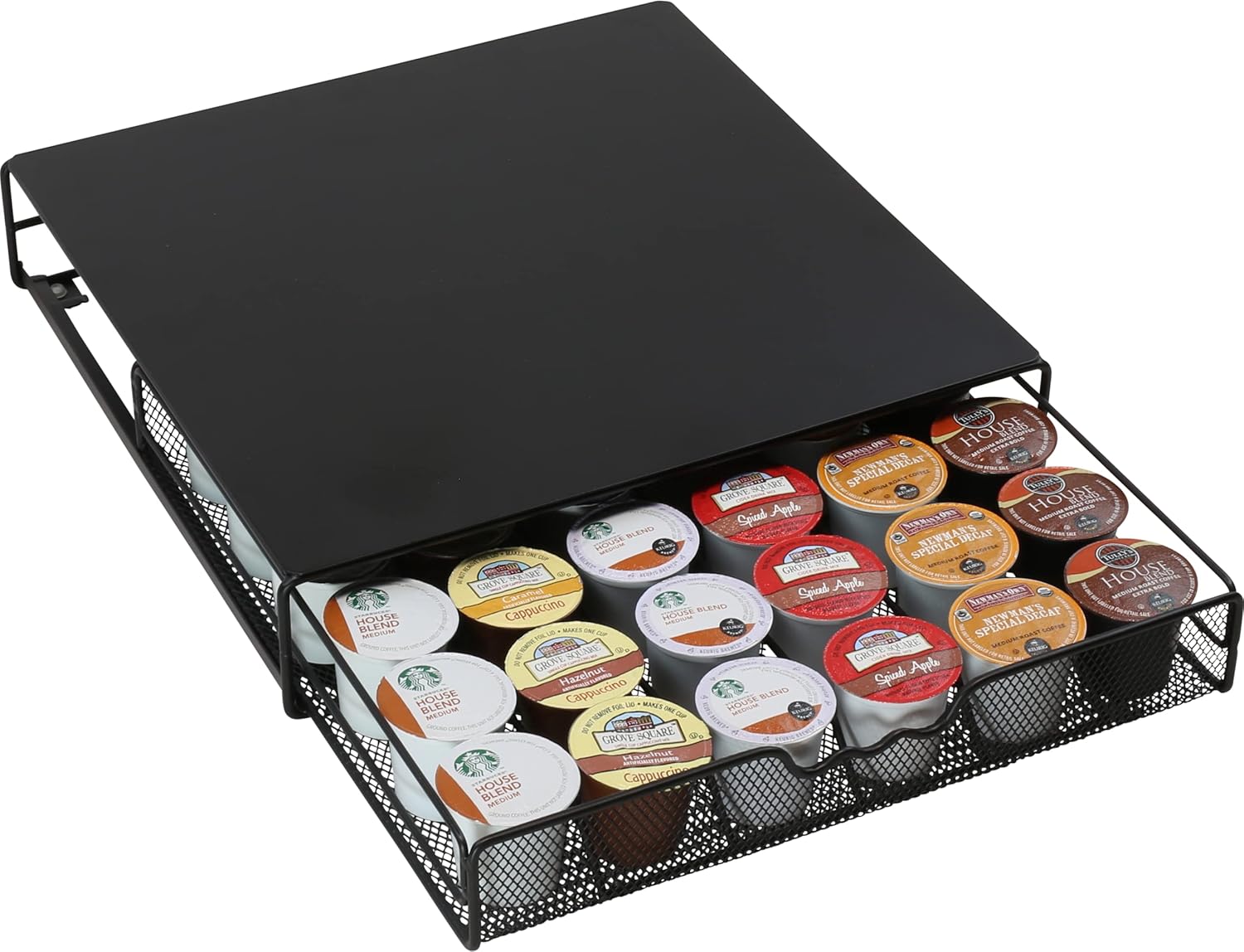 DecoBrothers K-Cup Holder Drawer: 36 Pods Storage