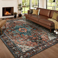 Ciicool Area Rug 5x7ft Washable Low-Pile Vintage Rug - Non-Slip