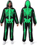 Skeleton Pajama Jumpsuit Adult Costume - Glow in the Dark Fun