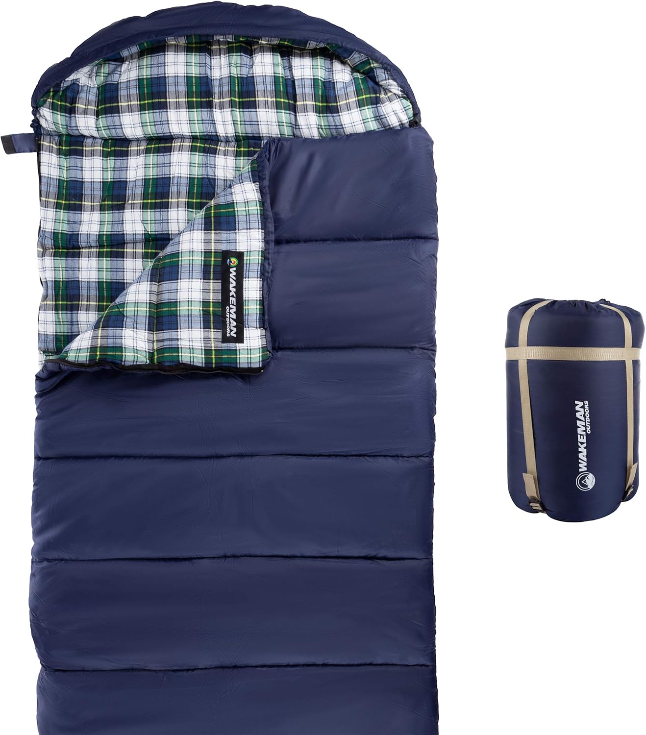Lightweight Envelope-Style Sleeping Bag for Camping and Hiking