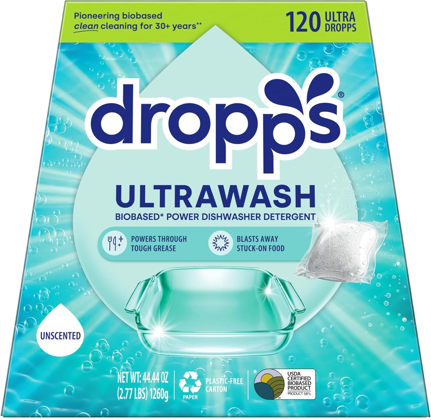 Dropps UltraWash Dishwasher Pods for Sparkling Clean Dishes