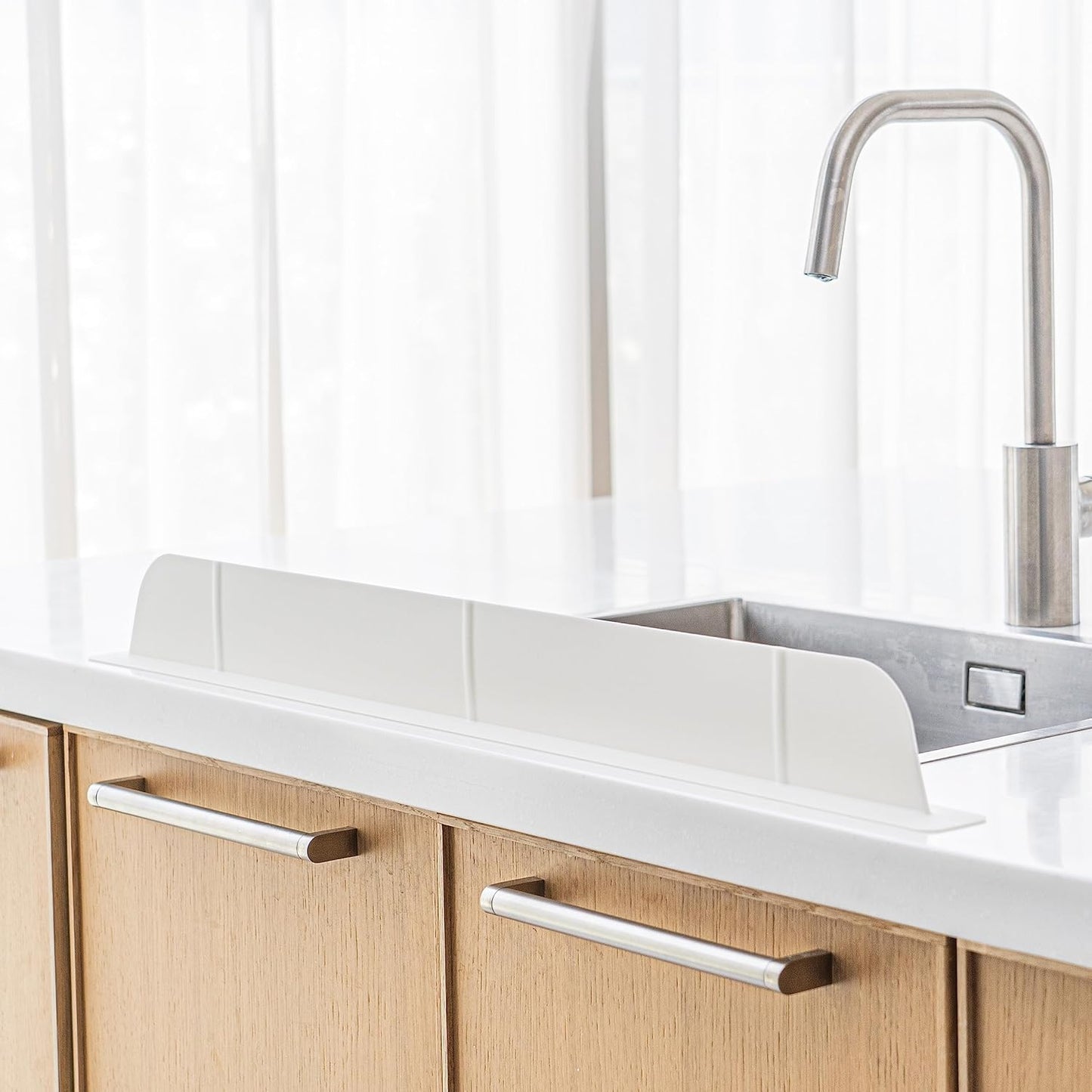 30 Inch Premium Kitchen Sink Silicone Water Splash Guard Upgrade