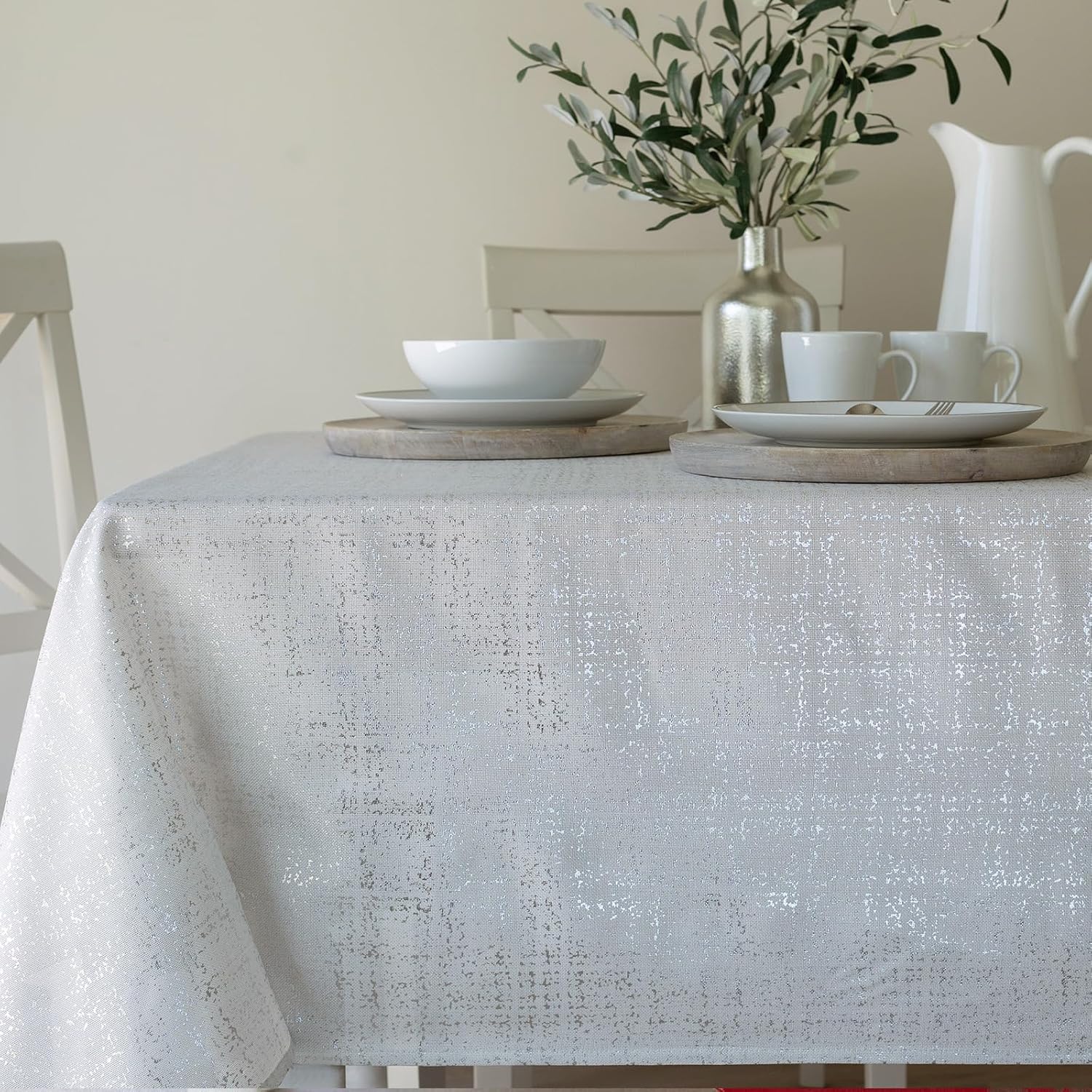 Benson Mills Gold Mine Foil Printed Table Cloth for Holidays