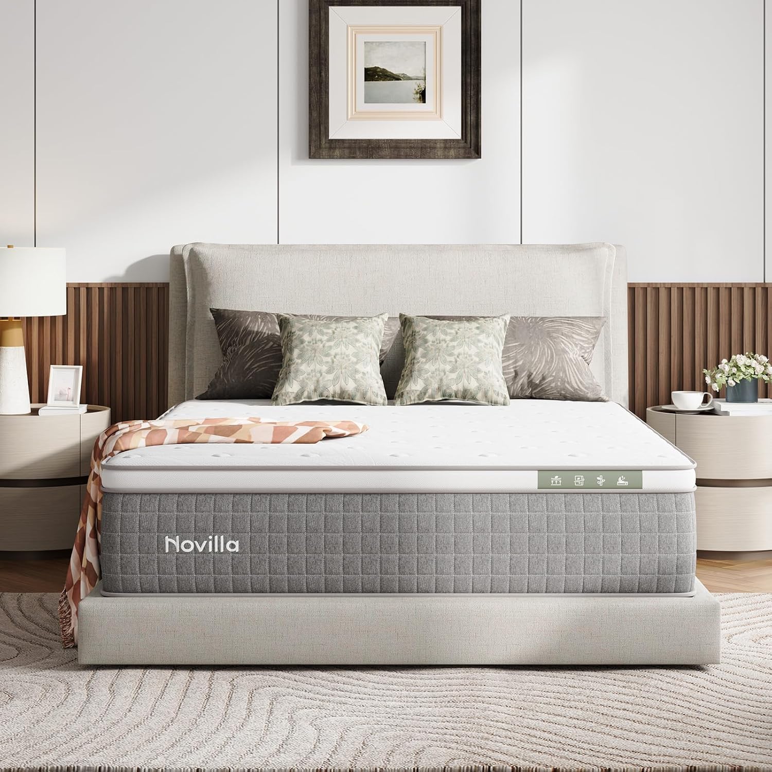 Novilla 14 Inch Queen Size Mattress for Ultimate Sleep Comfort