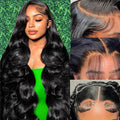 28 in 13x6 Body Wave Lace Front Wig - 180% Density Natural Look
