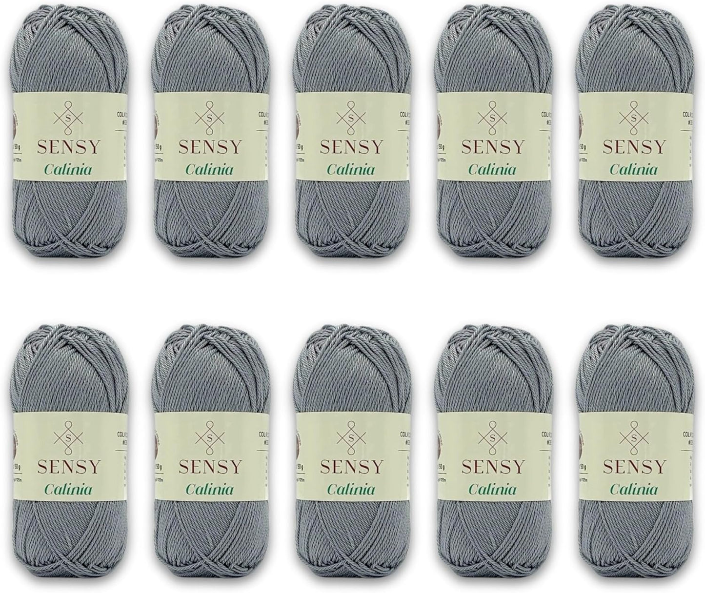 10 Skeins of Mercerized Giza Cotton Yarn for Amigurumi Projects