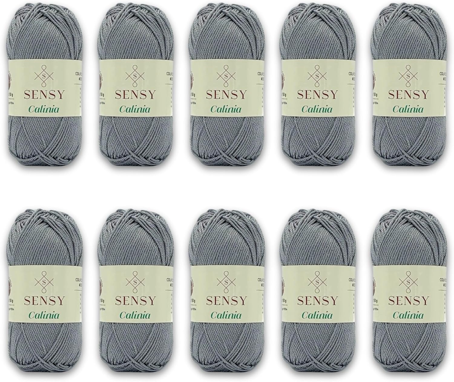 10 Skeins of Mercerized Giza Cotton Yarn for Amigurumi Projects