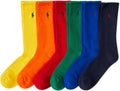 POLO RALPH LAUREN Men's Moisture Wicking Crew Socks - 6 Pack