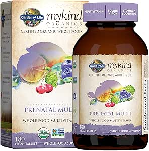 Whole Food Prenatal Multivitamin for Moms with Vegan D3 60 Day Supply