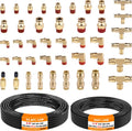 DOT Air Line Fittings and Hose Kit 43 Pcs - Durable DOT Brake Grade