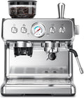 Kismile Espresso Machine with Grinder - 20 Bar Automatic Home Espresso
