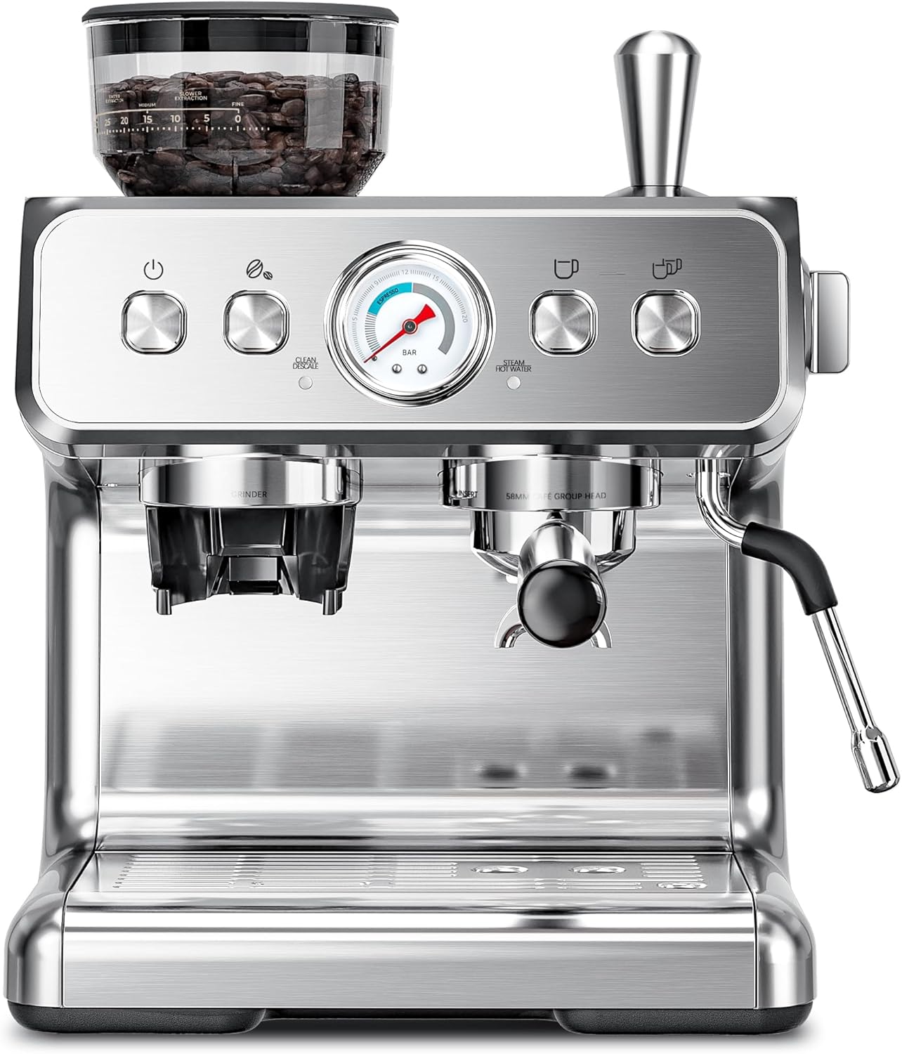 Kismile 20 Bar Espresso Machine with Milk Frother - Professional Home Coffee Maker