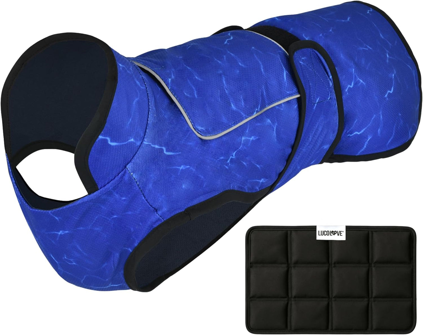 Dog Cooling Vest with Ice Pack for Hot Weather Relief