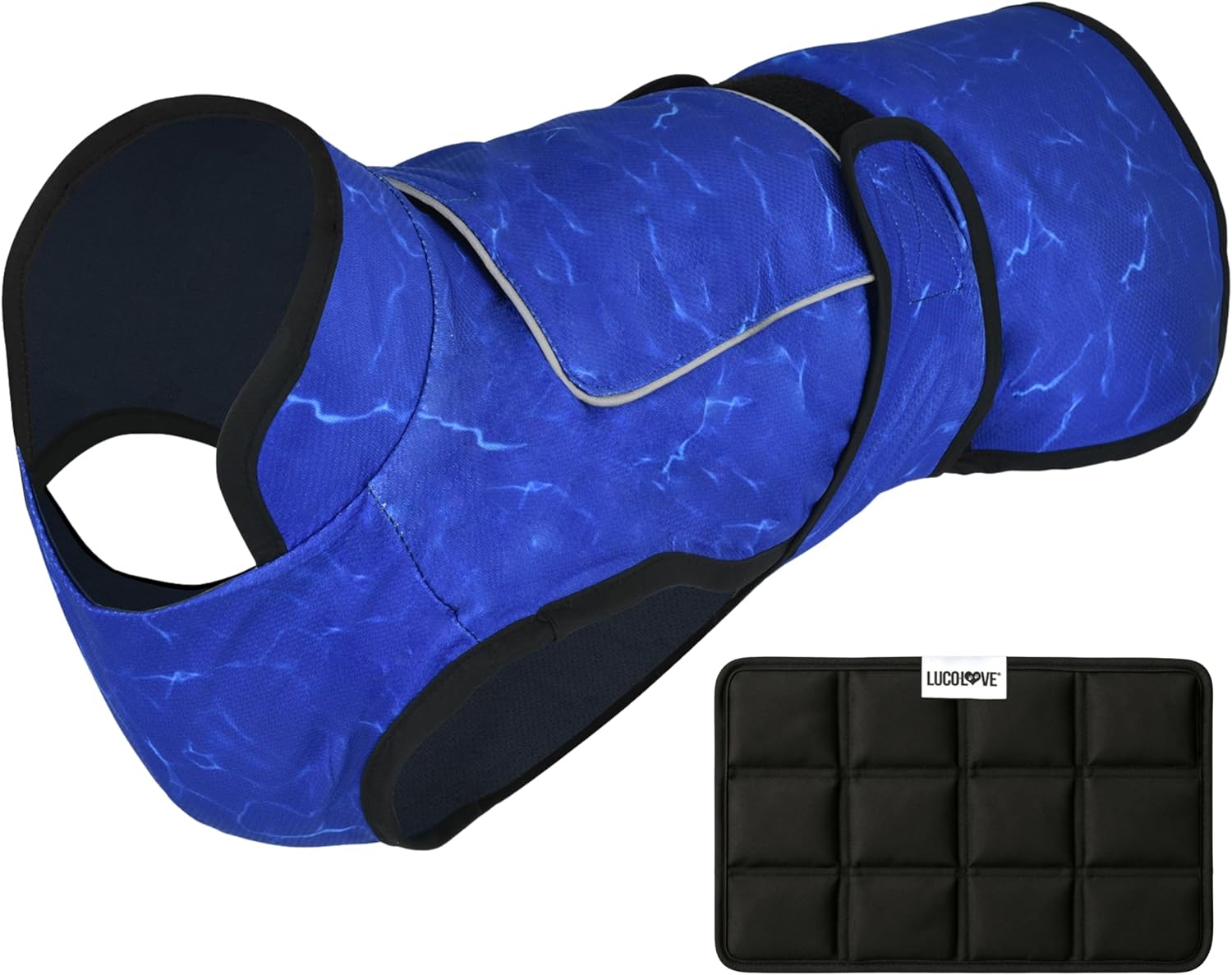 Dog Cooling Vest with Ice Pack for Hot Weather Relief