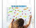 Mid-Year 2025-2026 Door Calendar Dry Erase Planner - Full-Year View