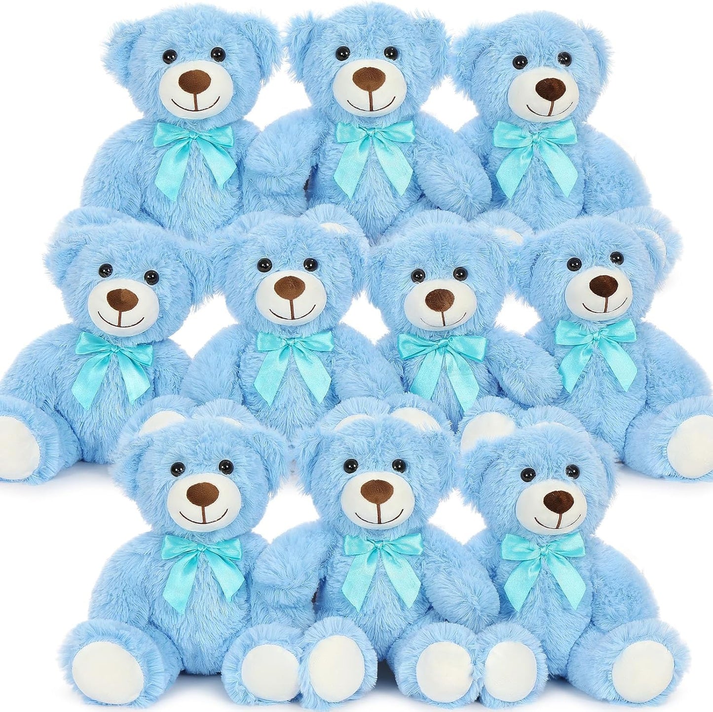 MaoGoLan Bulk Teddy Bear Baby Shower, 10 Packs Small Plush