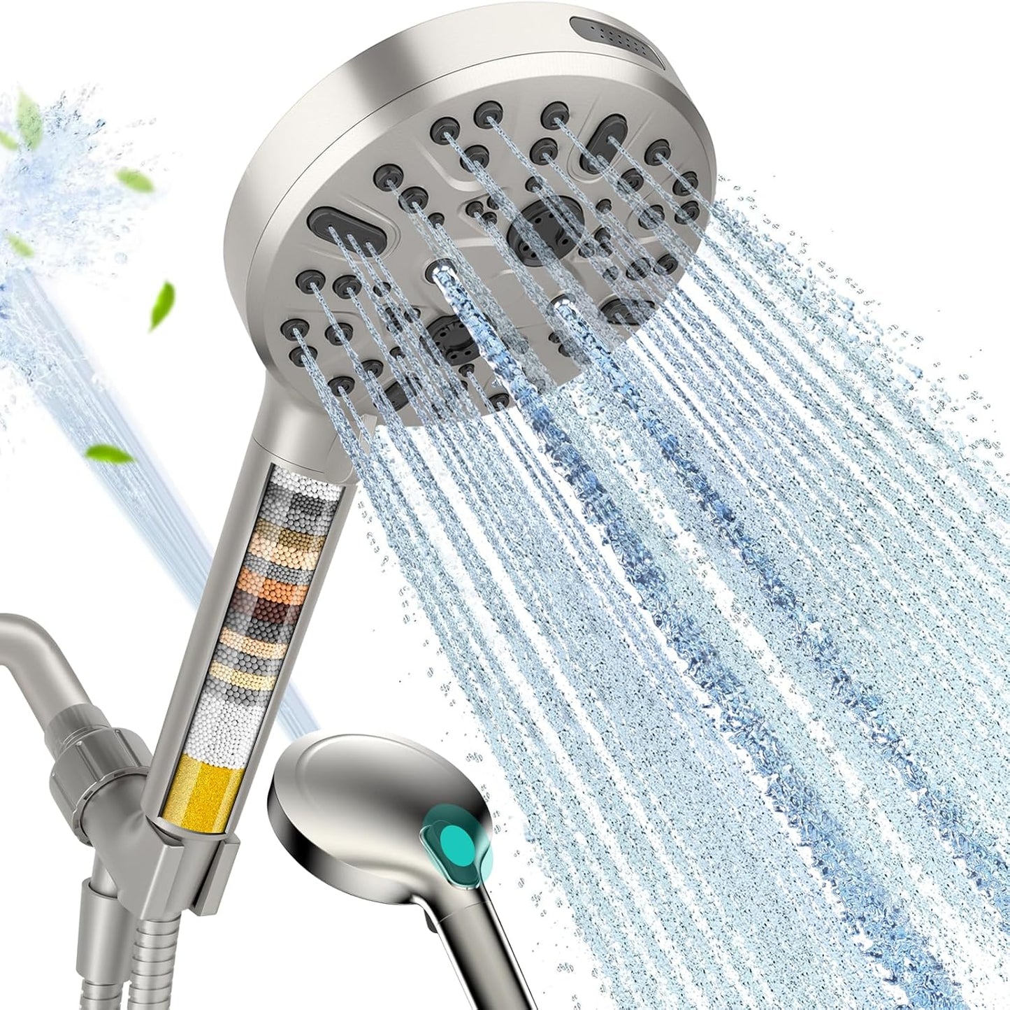 Cobbe Handheld Shower Head with Filter for High Pressure Cleaning