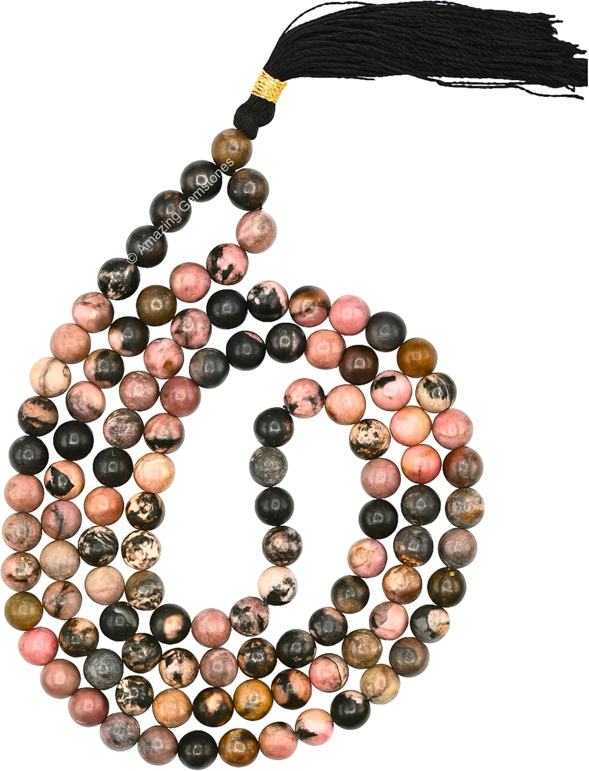 Authentic Gemstone Crystal Mala Beads for Meditation Practice