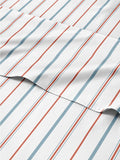 Striped Sheets Red & Blue Queen Bed Set - Deep Pocket, Ultra-Soft