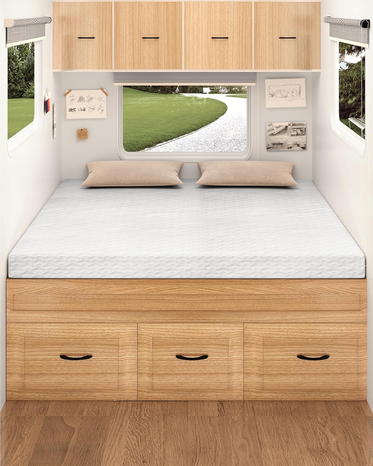 Slumbrae Roll-Up Mattress: 4 Memory Foam Twin - Portable Comfort