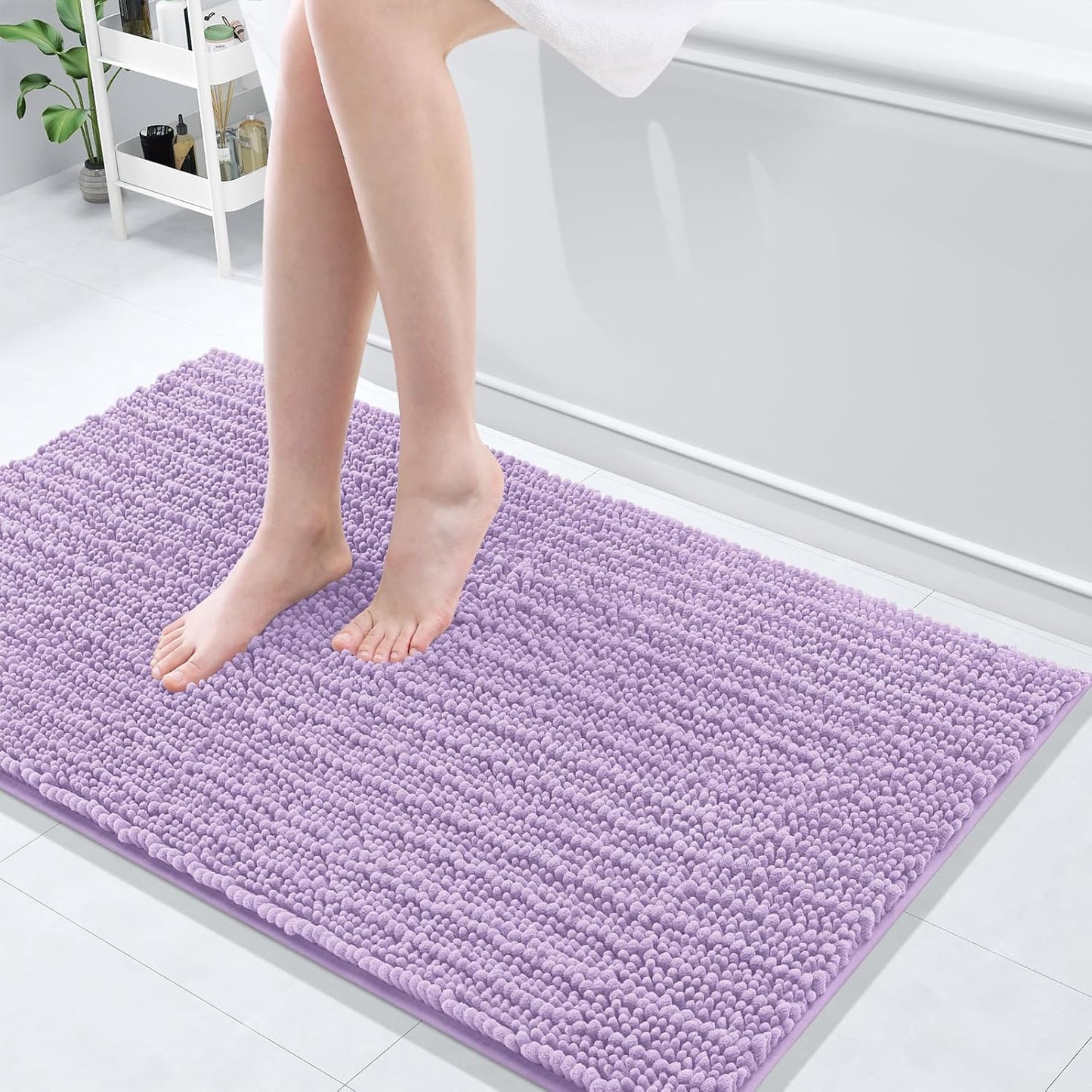 Arotive Luxury Chenille Bathroom Rug Mat for Comfort and Style