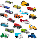 Driven by Battat Pocket Fleet 20 Mini Toy Vehicles - Travel-Ready