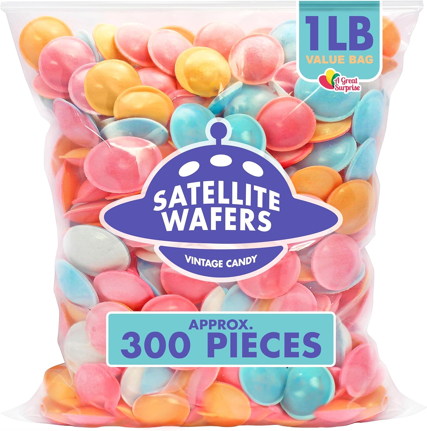 Satellite Wafers Candy - Nostalgic UFO Treats in Bulk