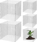 Small Wire Plant Protectors 5 Pack - Square Mesh Cloche Set