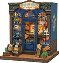 Fsolis Book Nook Kit Journey Trace Bookshop - DIY Miniature Bookshop