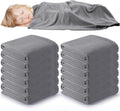 Newwiee 12 Pcs Fleece Daycare Cot Blankets for Cozy Naps