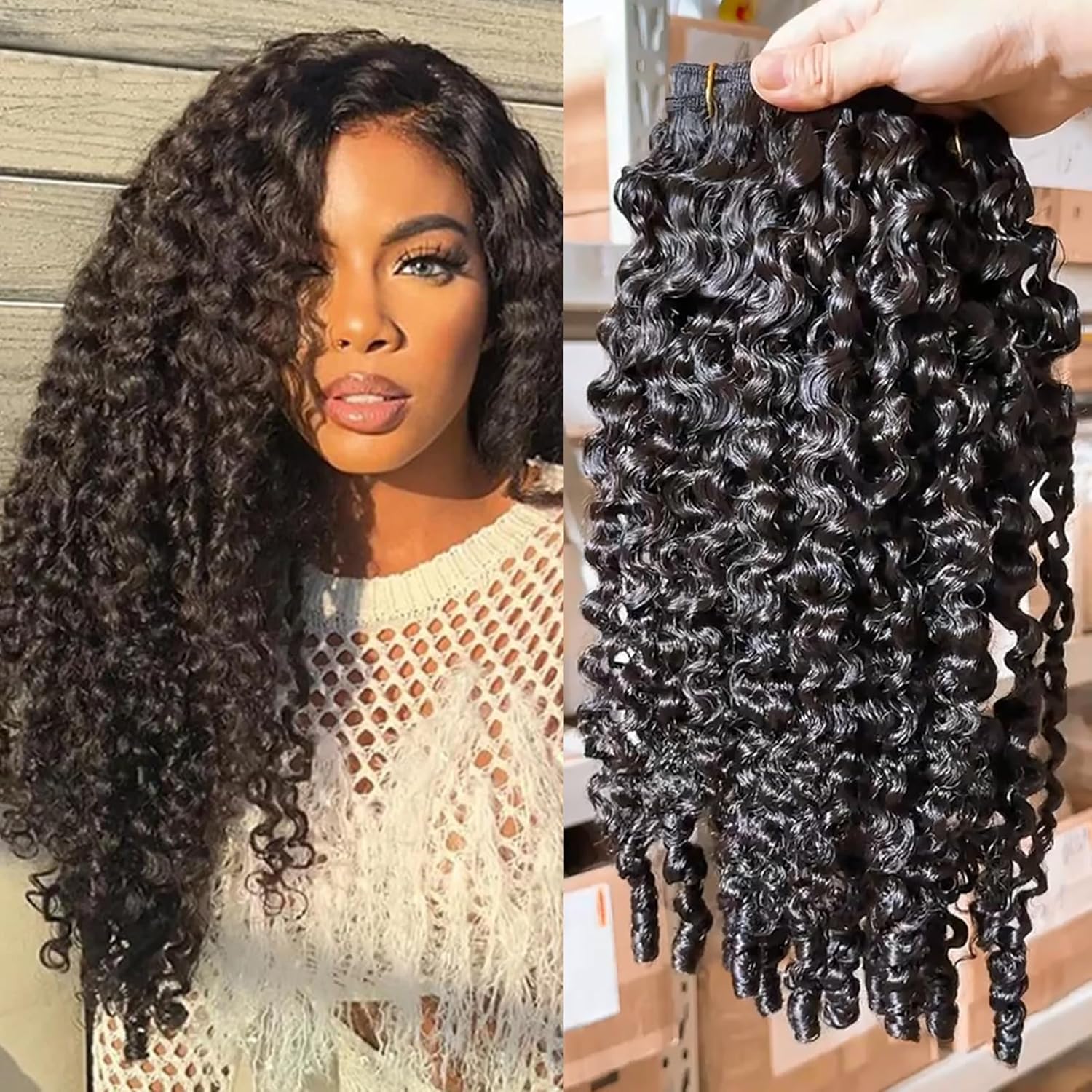 Burmese Curly Human Hair Bundles 20 Inch for Stunning Styles