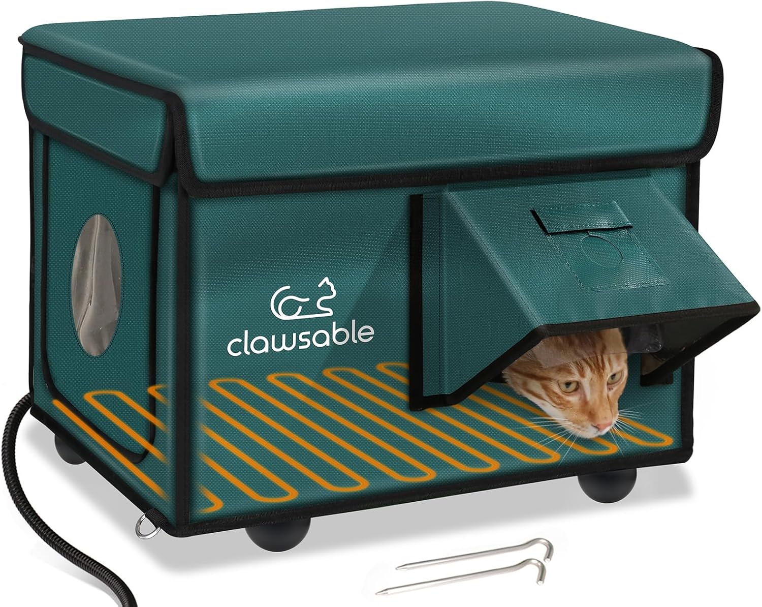 Indestructible Heated Cat House for Outside Cats in Winter