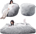 Versatile Bean Bag Chair & Mattress Combo, Memory Foam, Grey