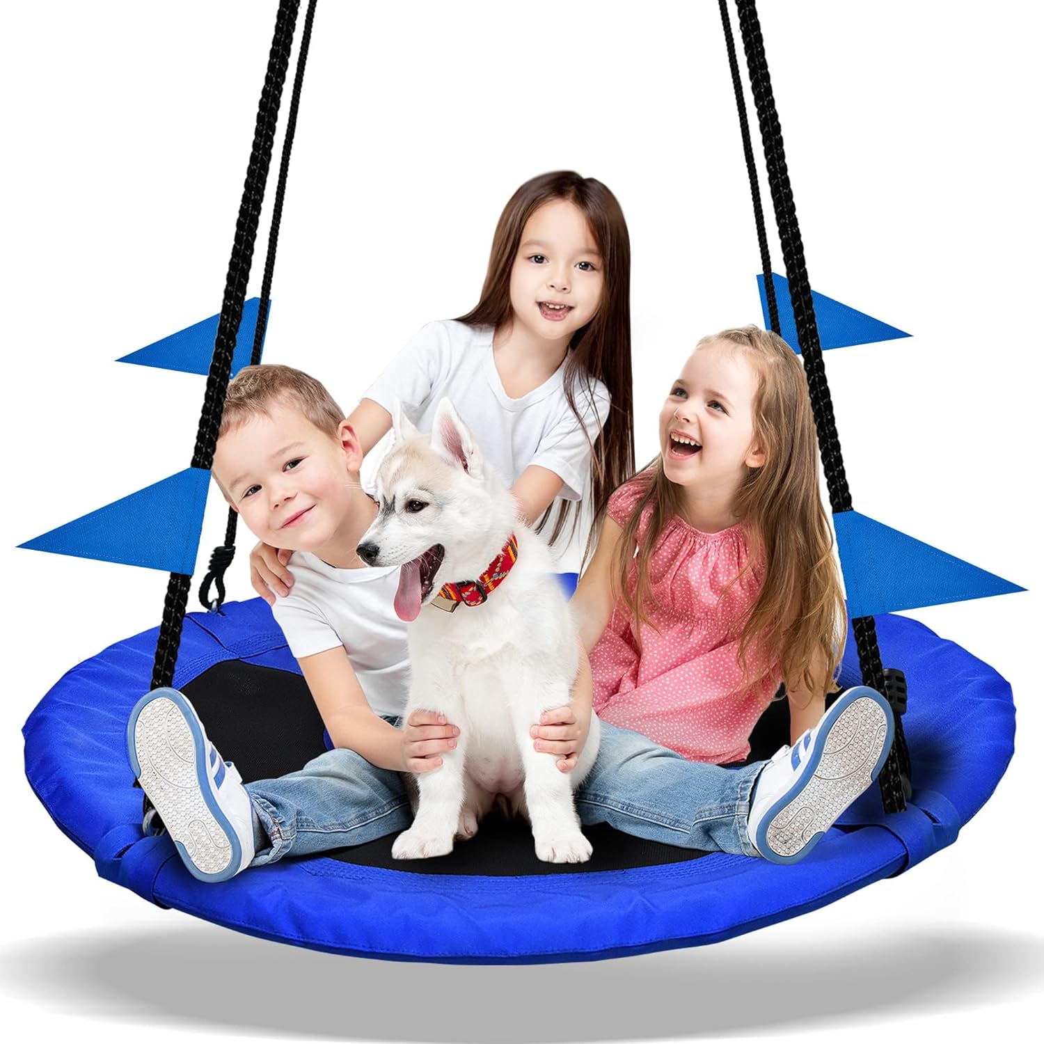 PACEARTH 40 Inch Saucer Tree Swing for Kids and Adults Fun